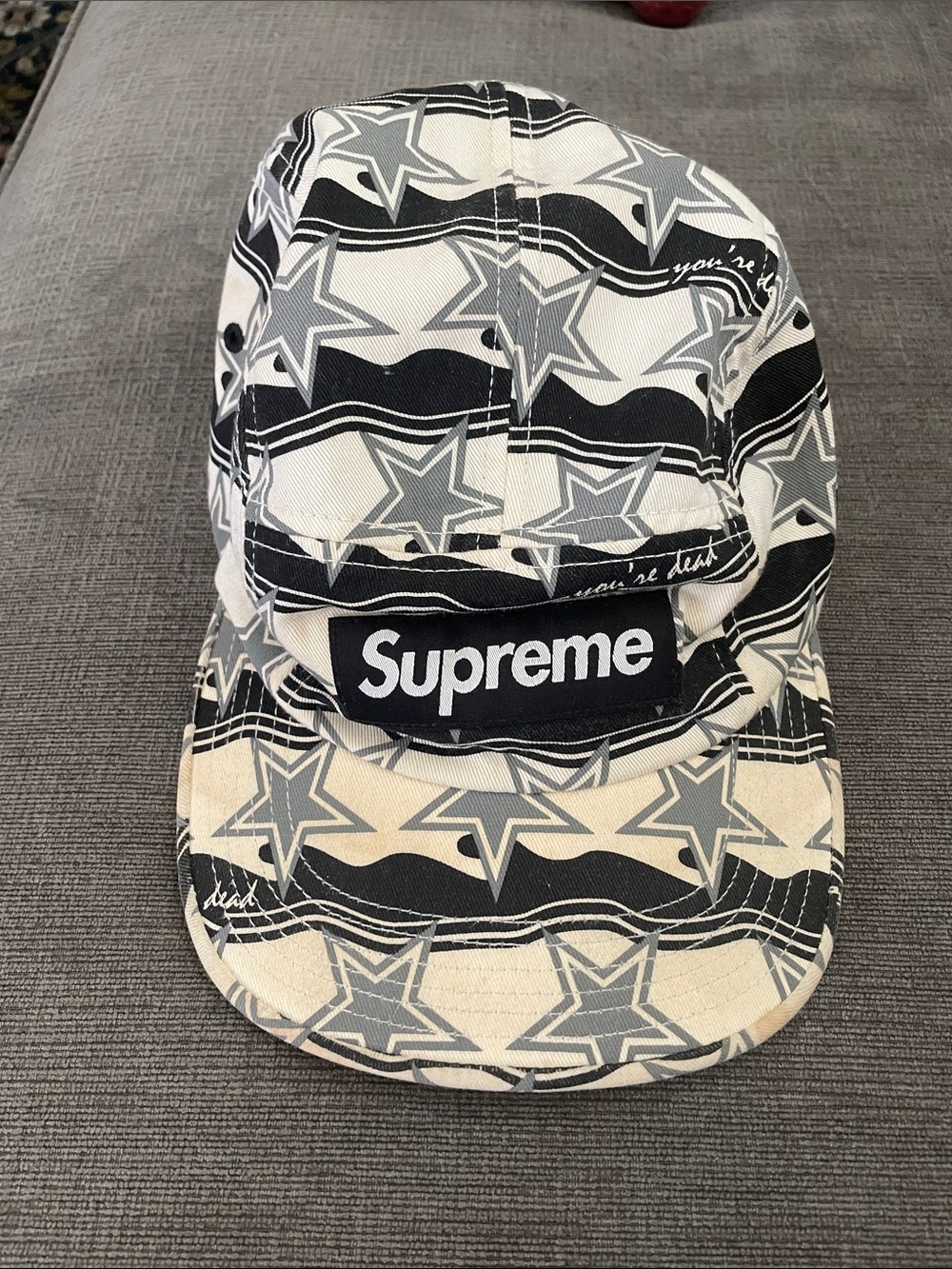 Supreme Black & White Star Pattern